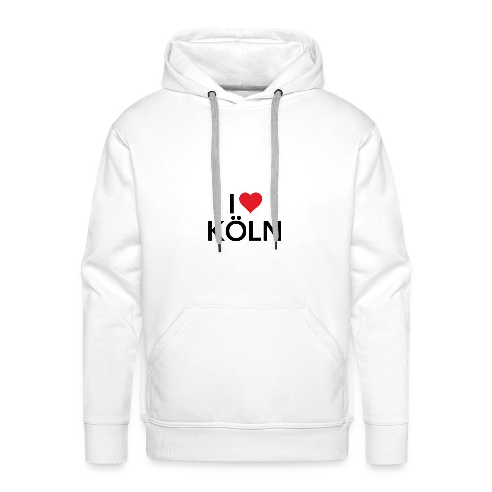 Hoodie "I Love Köln" Dark Edition - white