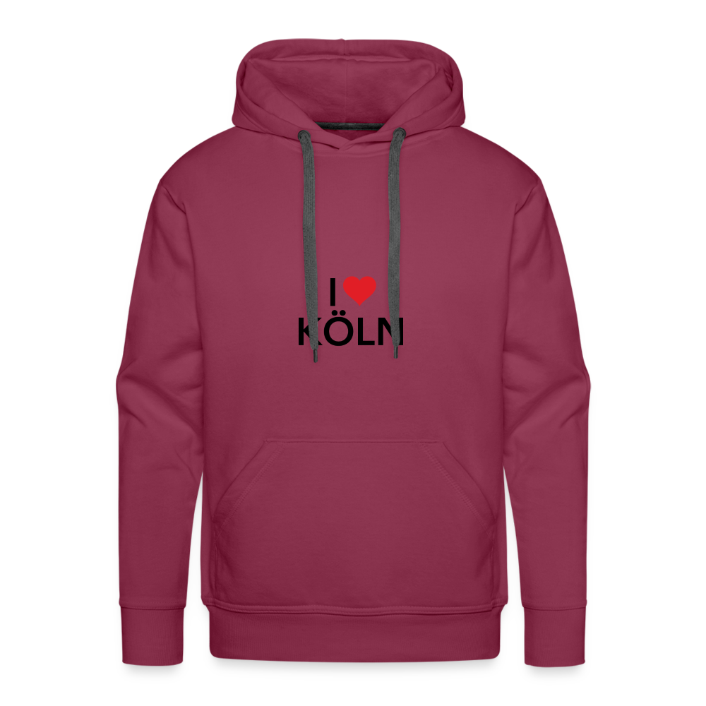 Hoodie "I Love Köln" Dark Edition - bordeaux