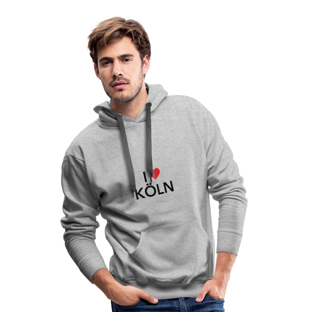 Hoodie "I Love Köln" Dark Edition - heather grey