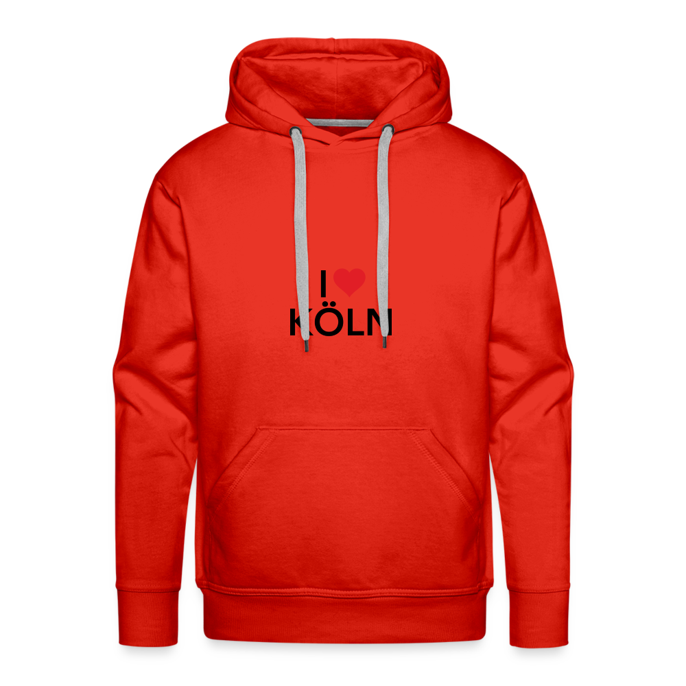 Hoodie "I Love Köln" Dark Edition - red