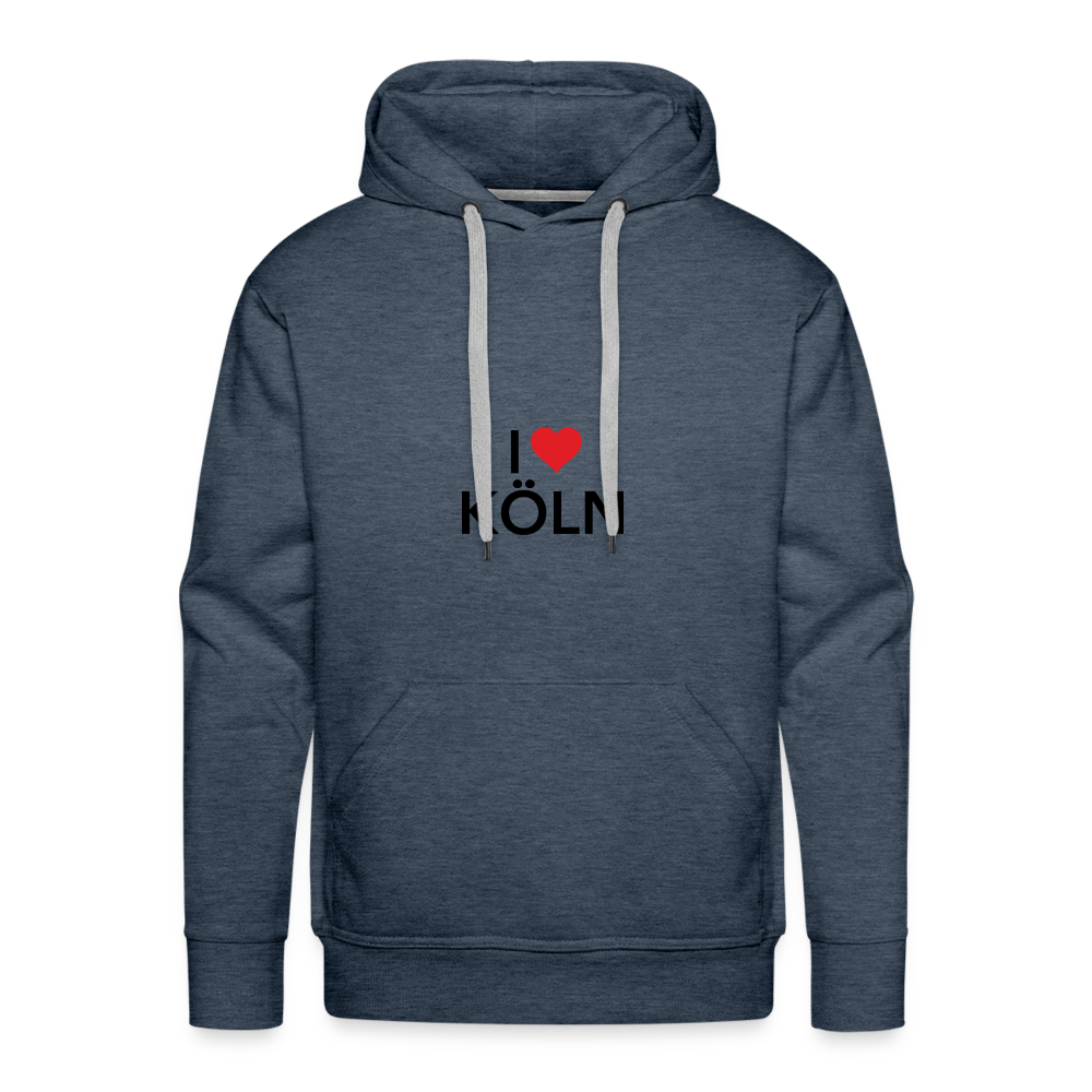 Hoodie "I Love Köln" Dark Edition - heather denim