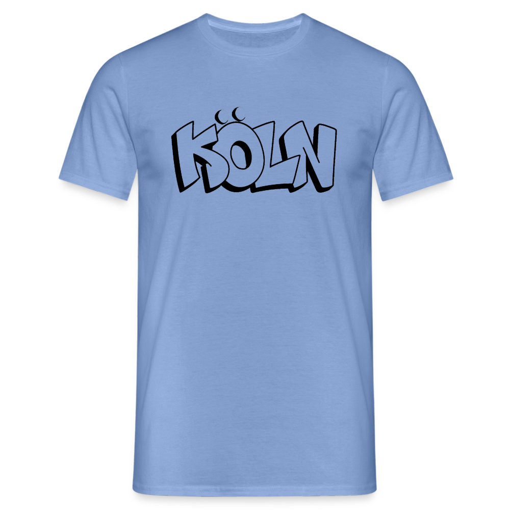 T-Shirt Köln "Graffiti" - carolina blue