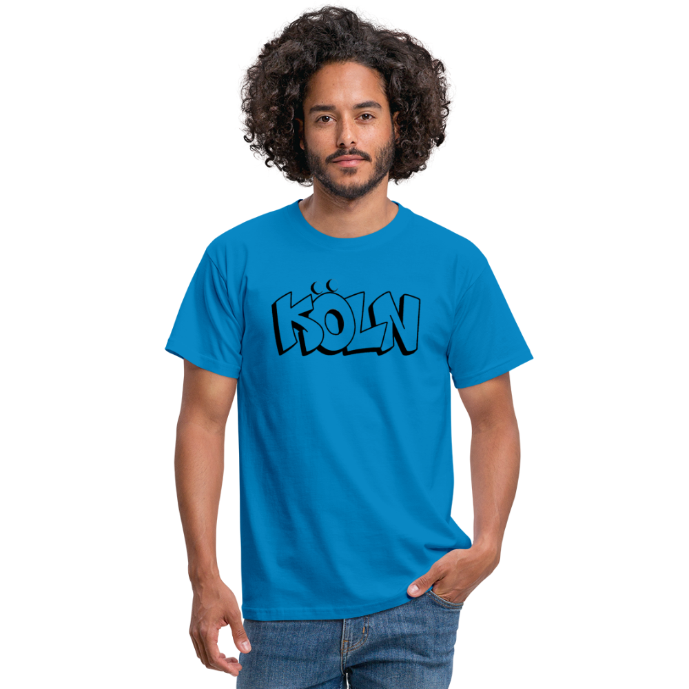T-Shirt Köln "Graffiti" - royal blue