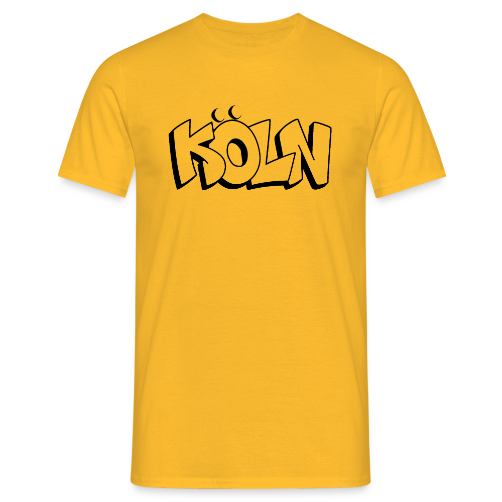 T-Shirt Köln "Graffiti" - yellow