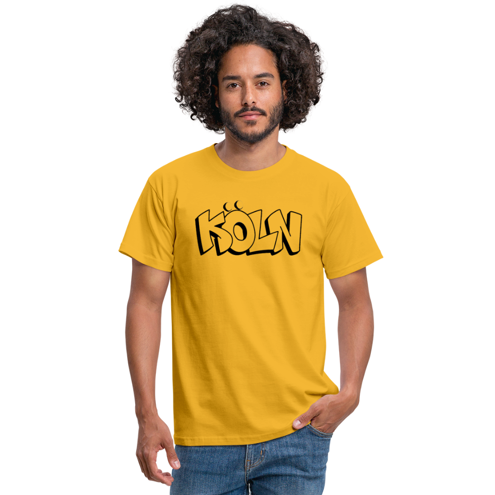 T-Shirt Köln "Graffiti" - yellow