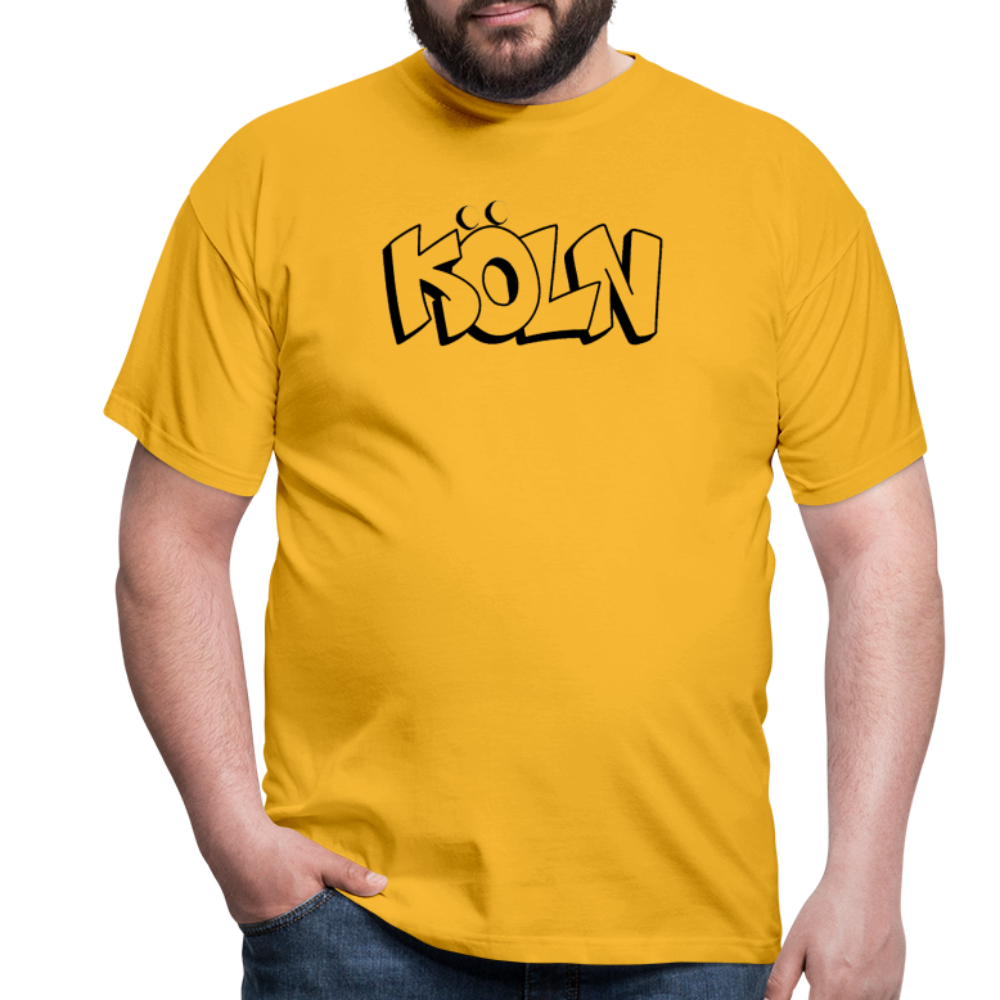 T-Shirt Köln "Graffiti" - yellow