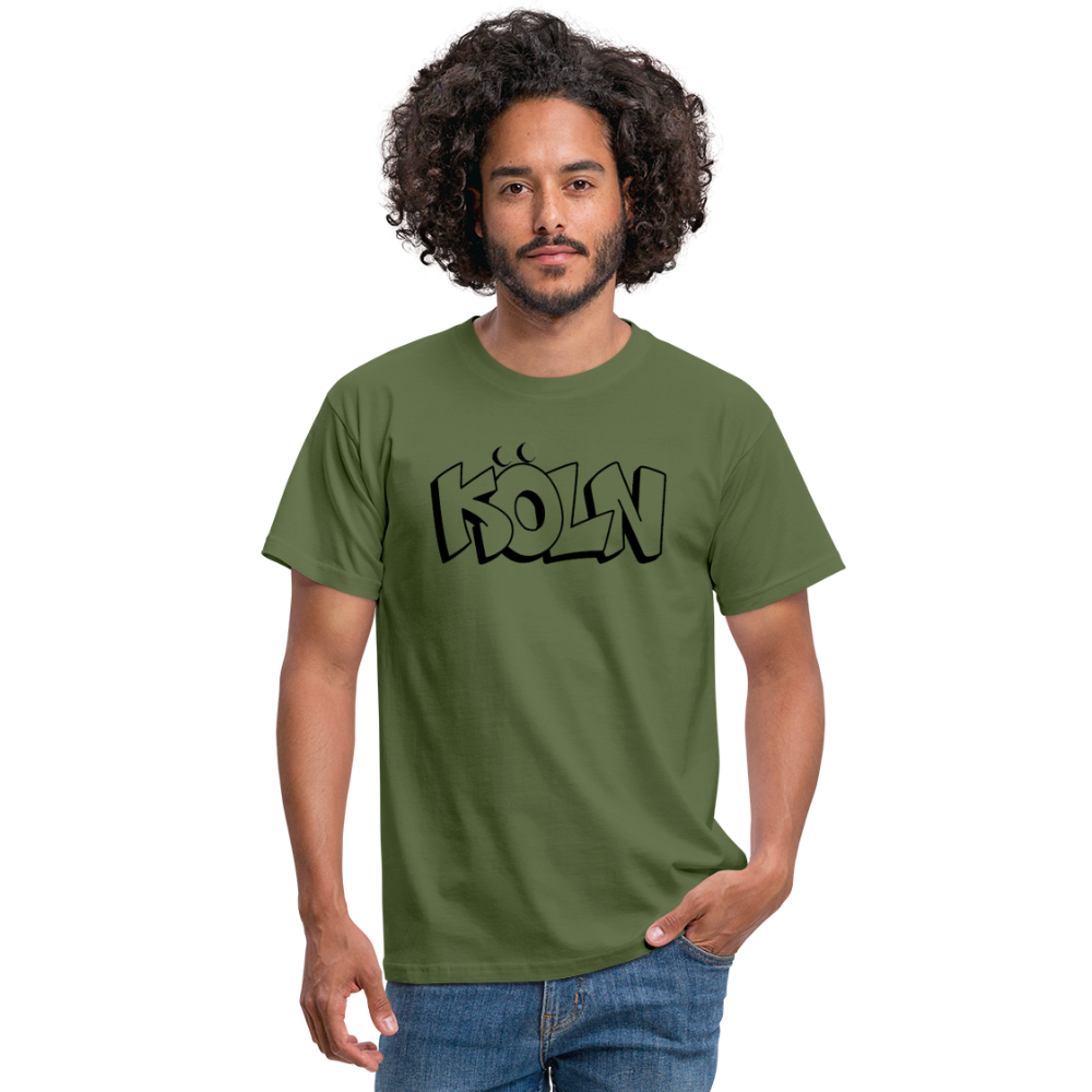 T-Shirt Köln "Graffiti" - military green