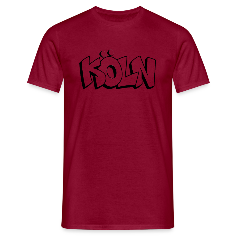 T-Shirt Köln "Graffiti" - brick red