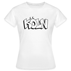 T-Shirt Ladies Köln "Graffiti" - white