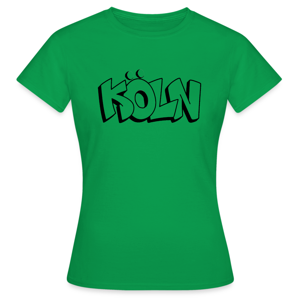 T-Shirt Ladies Köln "Graffiti" - kelly green