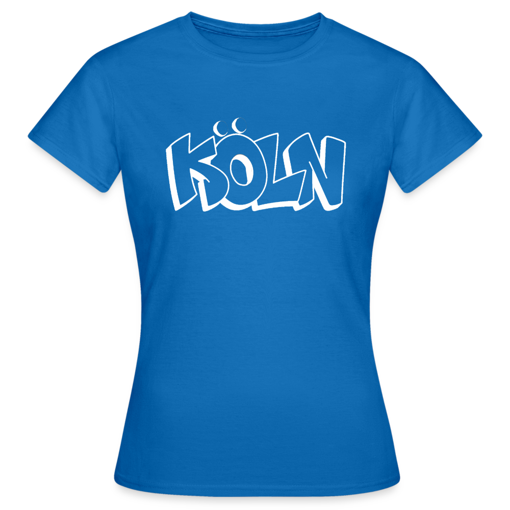 T-Shirt Ladies Köln "Graffiti" Bright Edition - royal blue