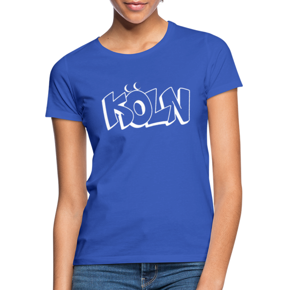 T-Shirt Ladies Köln "Graffiti" Bright Edition - royal blue
