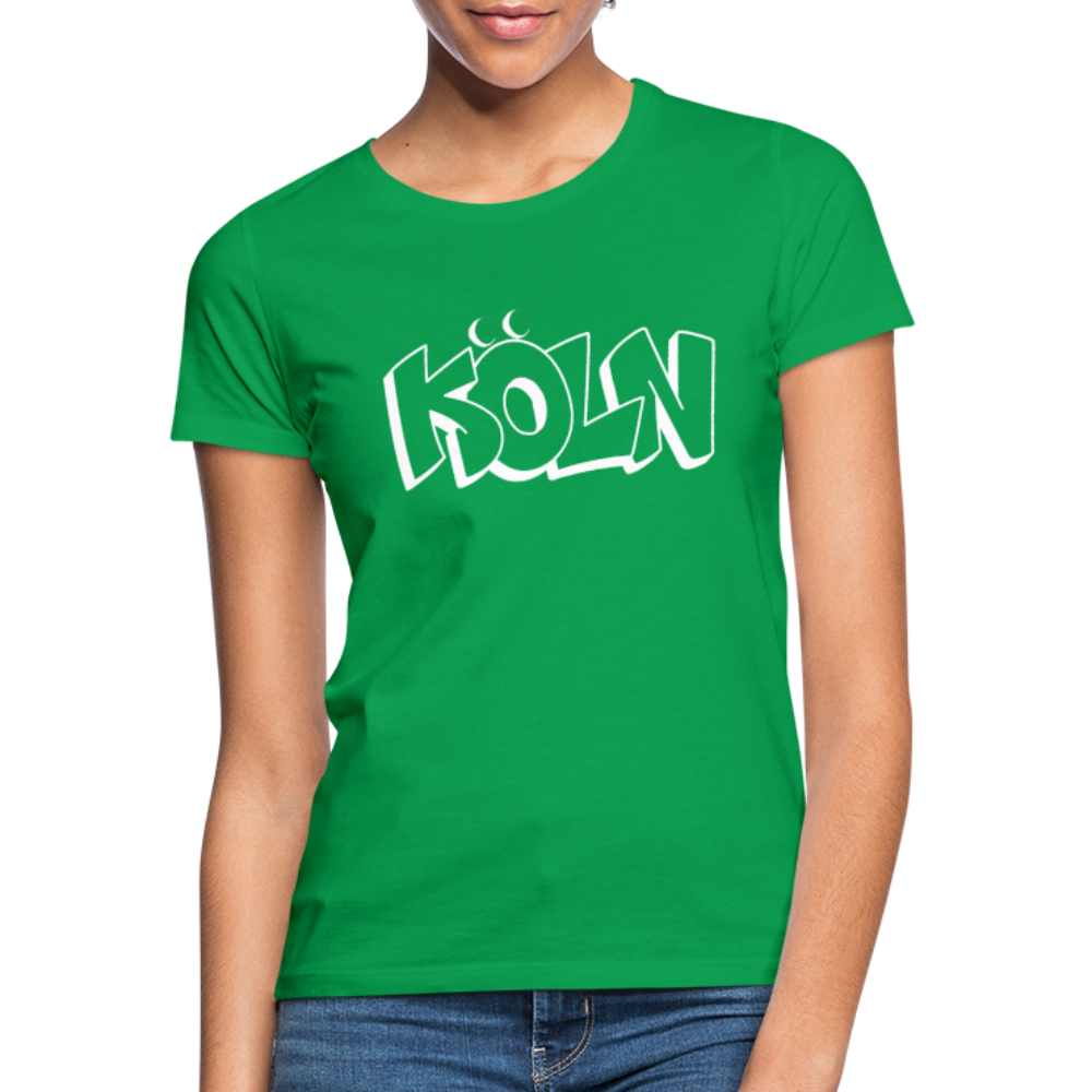 T-Shirt Ladies Köln "Graffiti" Bright Edition - kelly green