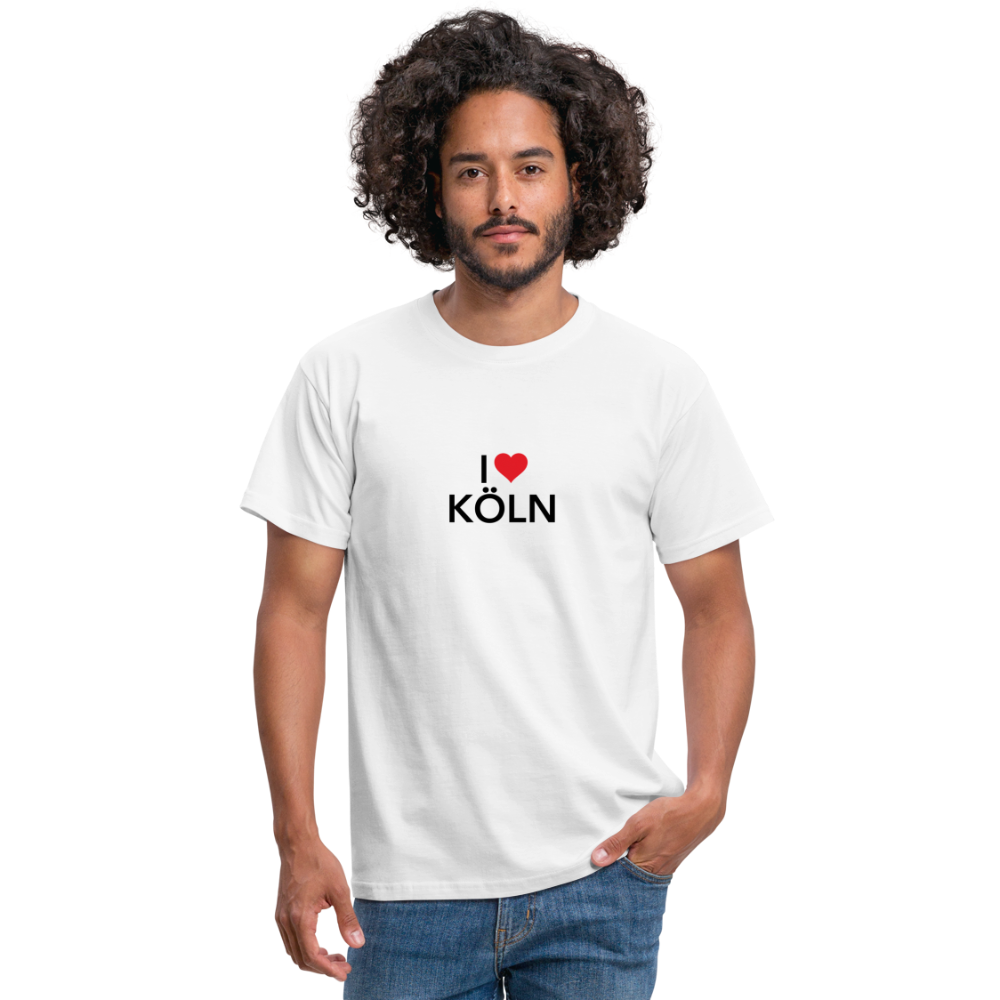 T-Shirt "I Love Köln" - white