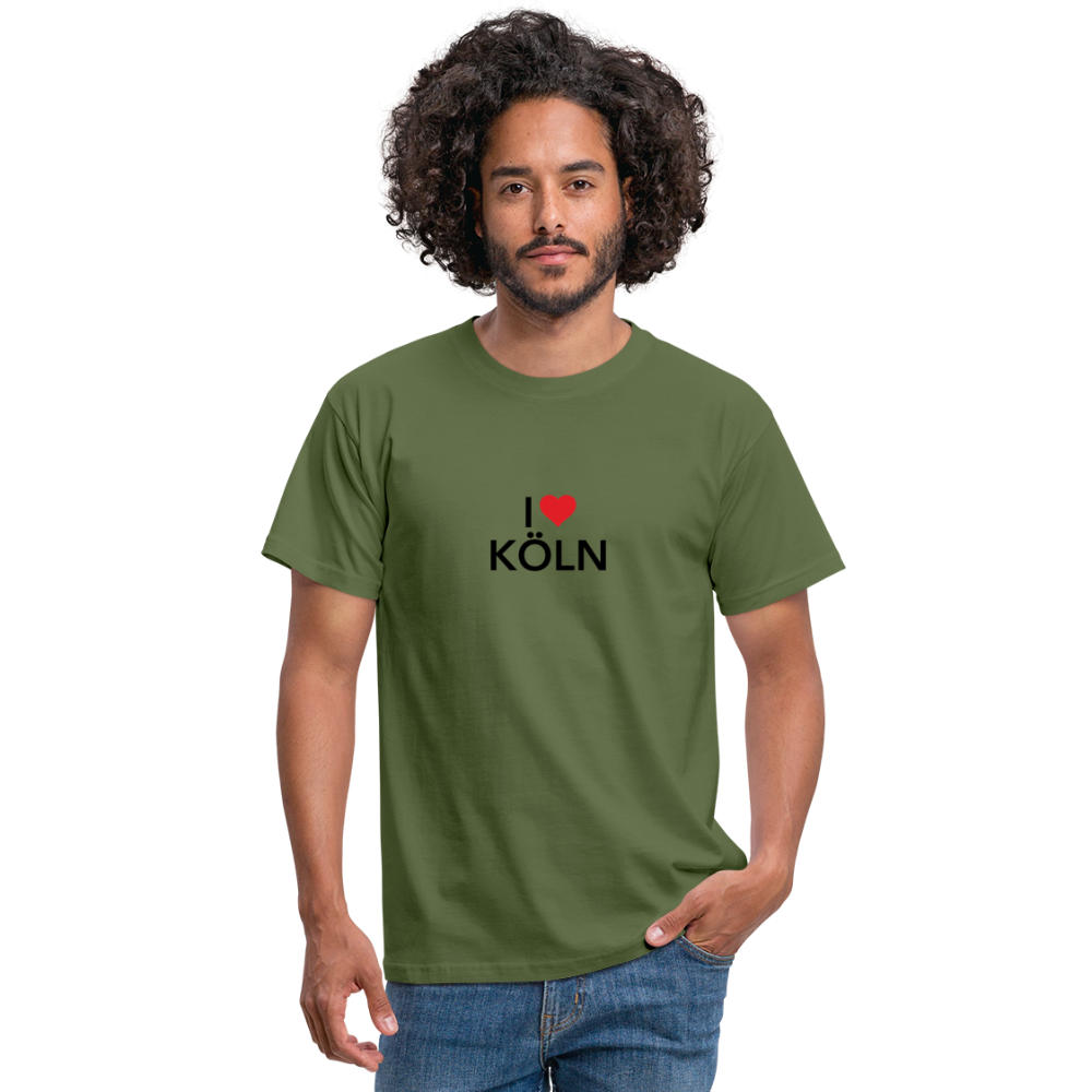T-Shirt "I Love Köln" - military green