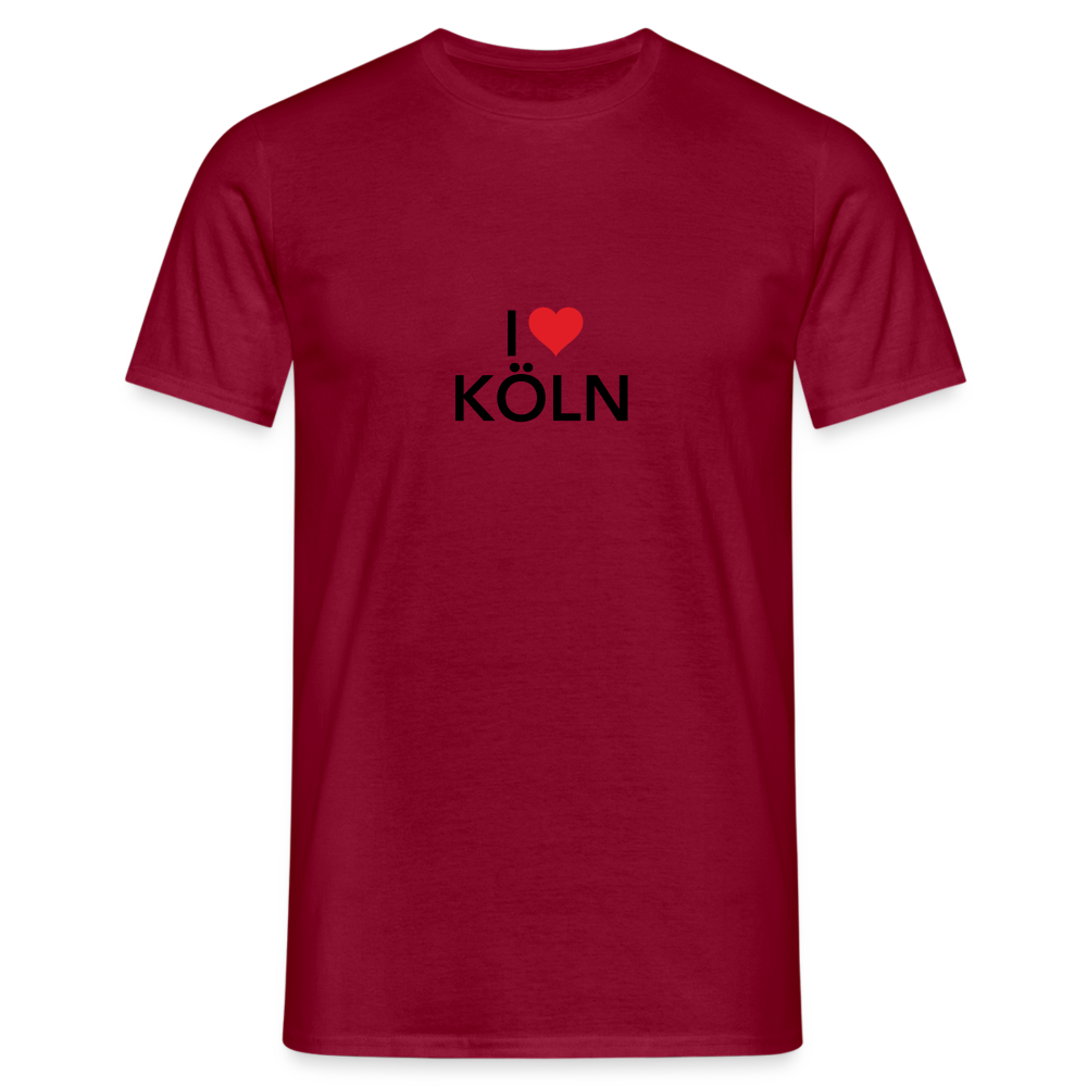 T-Shirt "I Love Köln" - brick red