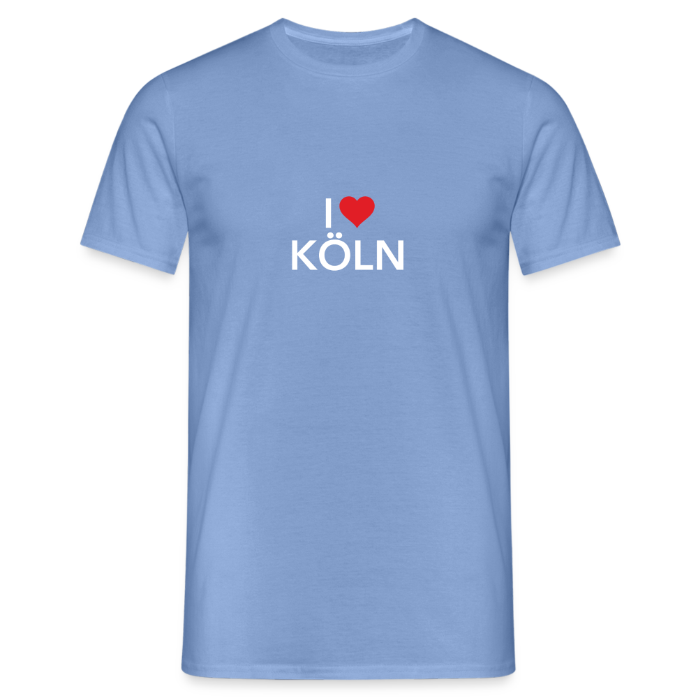 T-Shirt "I Love Köln" Bright Edition - carolina blue