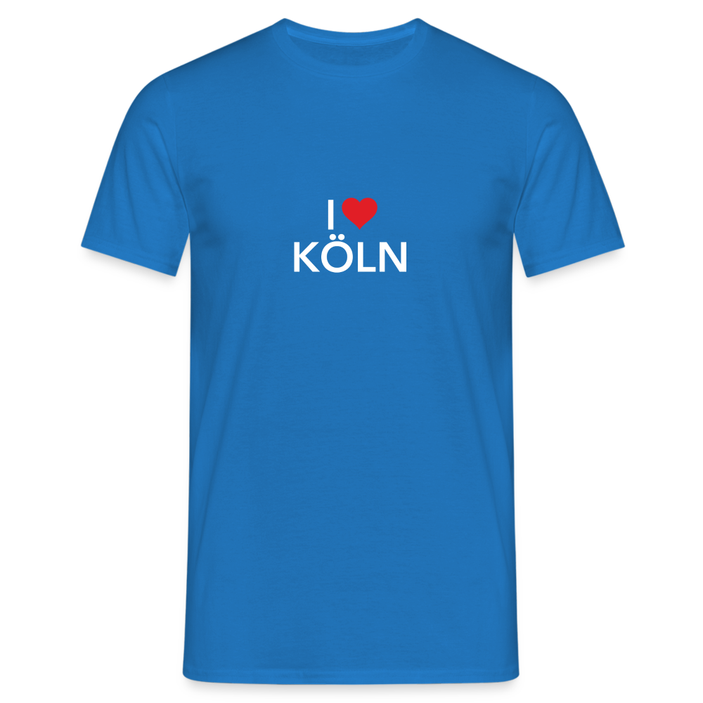 T-Shirt "I Love Köln" Bright Edition - royal blue