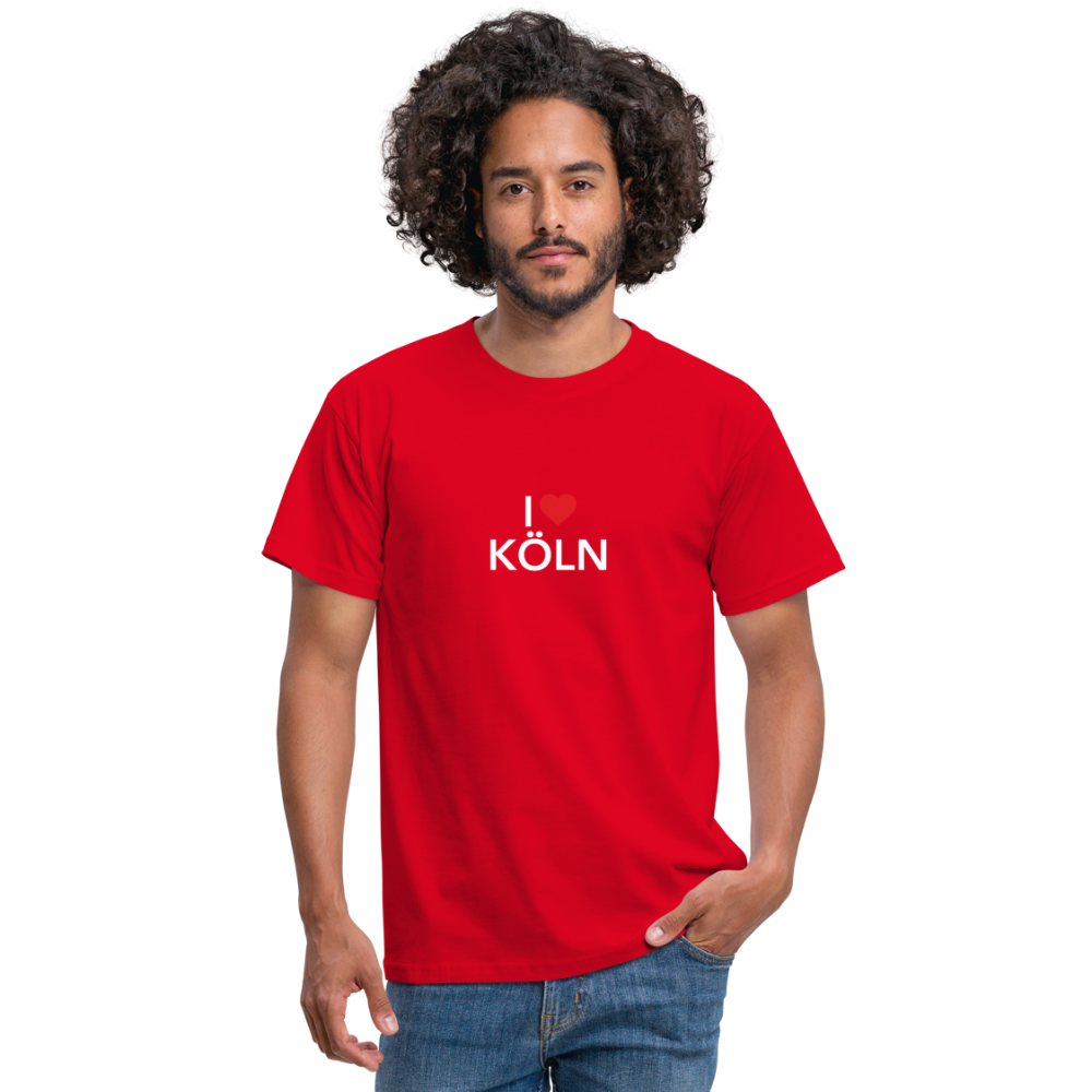T-Shirt "I Love Köln" Bright Edition - red