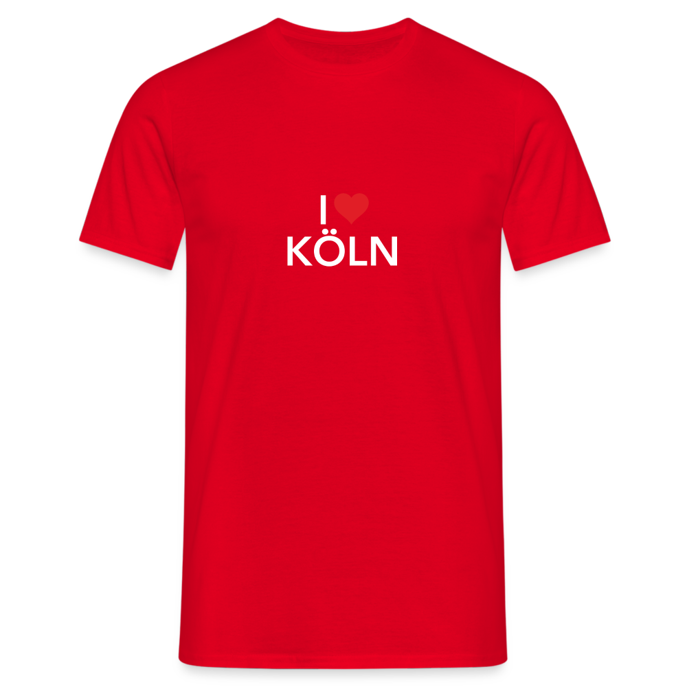 T-Shirt "I Love Köln" Bright Edition - red