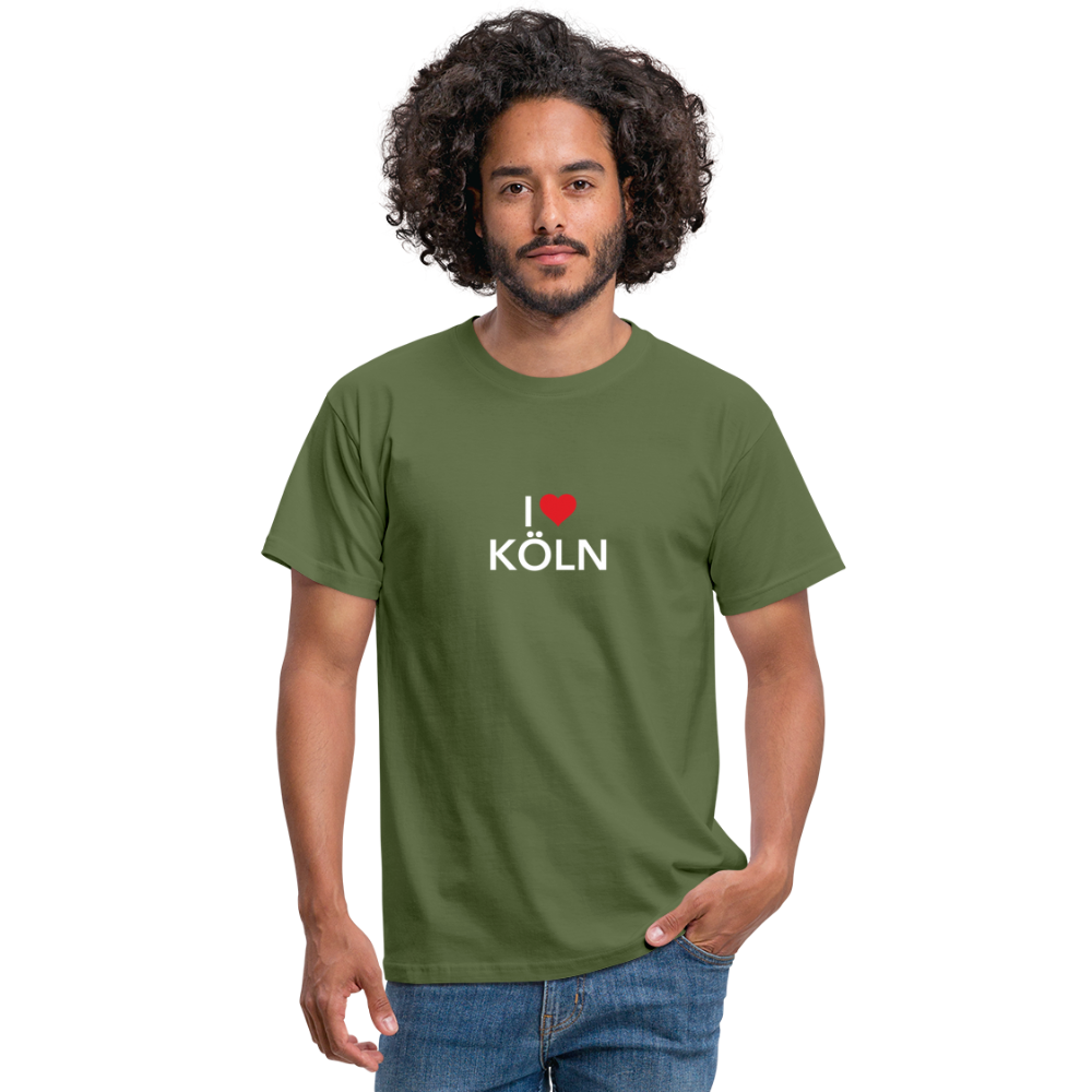 T-Shirt "I Love Köln" Bright Edition - military green