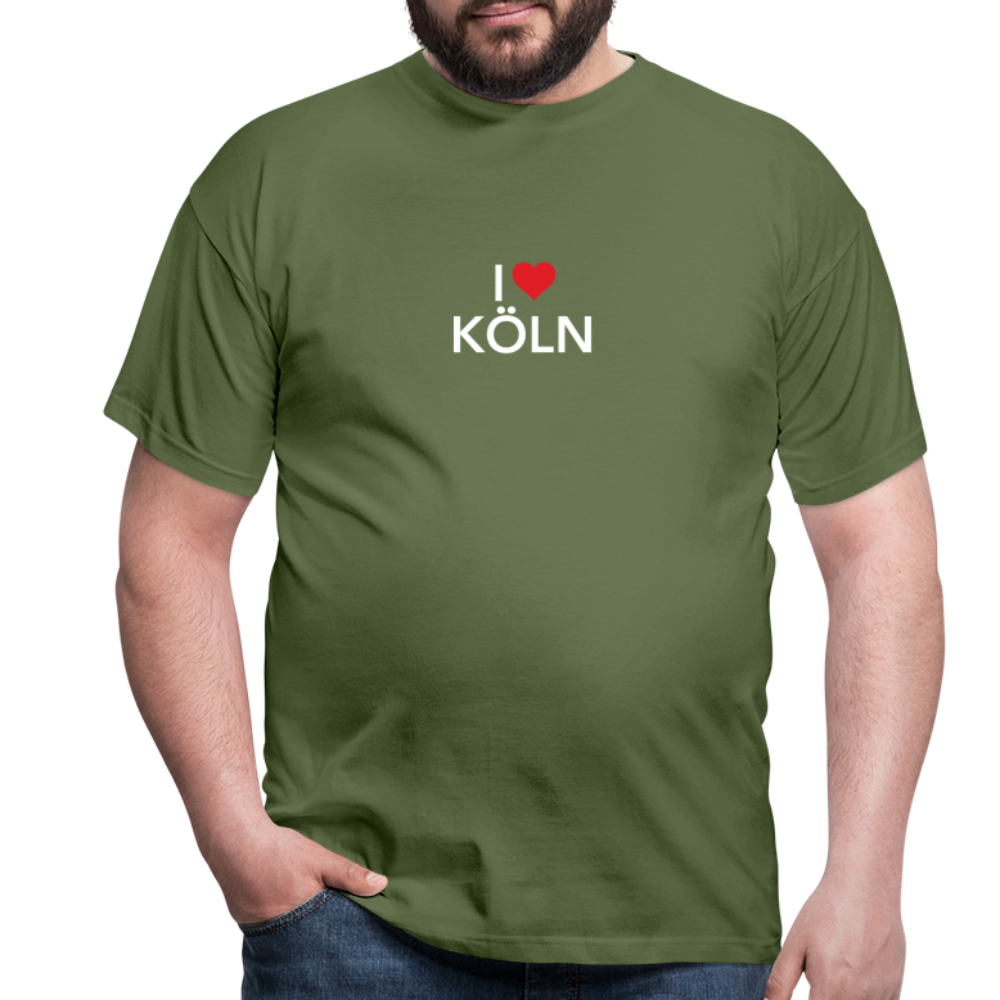 T-Shirt "I Love Köln" Bright Edition - military green