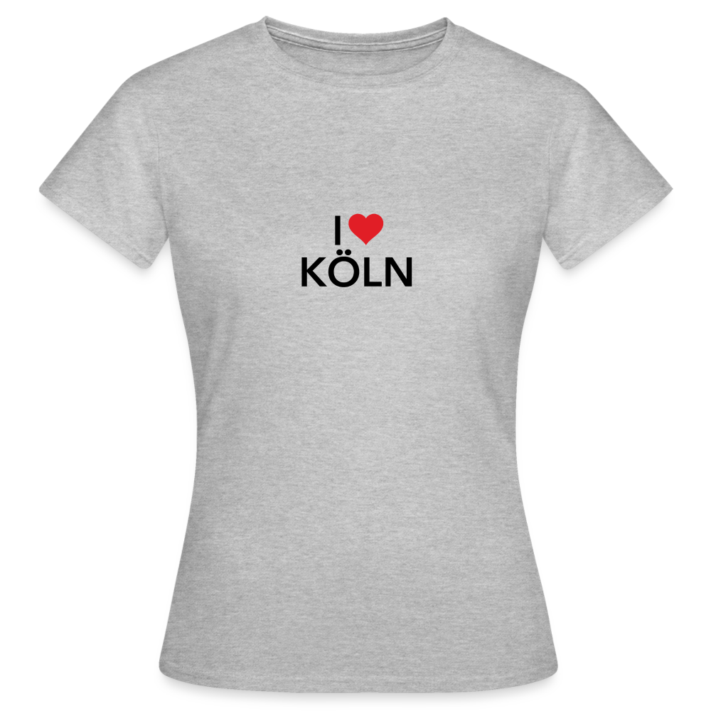 T-Shirt Ladies "I Love Köln" - heather grey