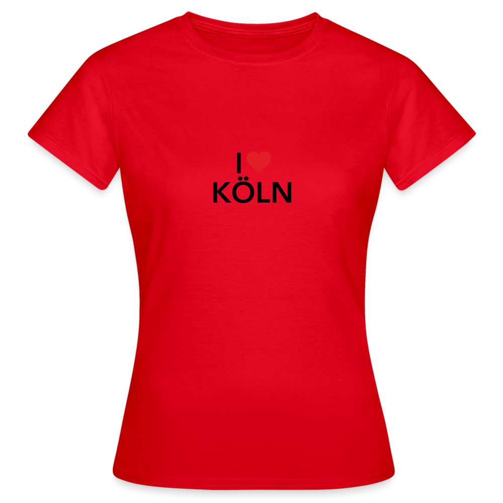 T-Shirt Ladies "I Love Köln" - red