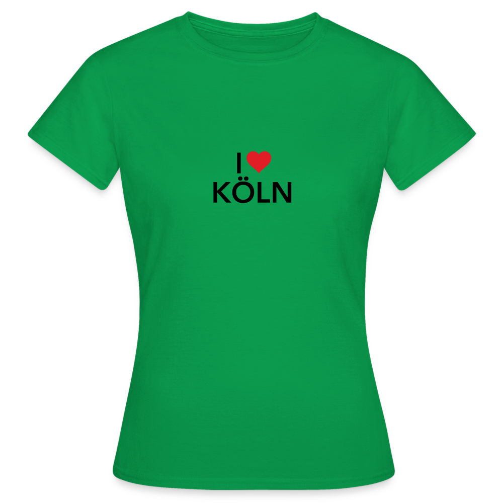 T-Shirt Ladies "I Love Köln" - kelly green