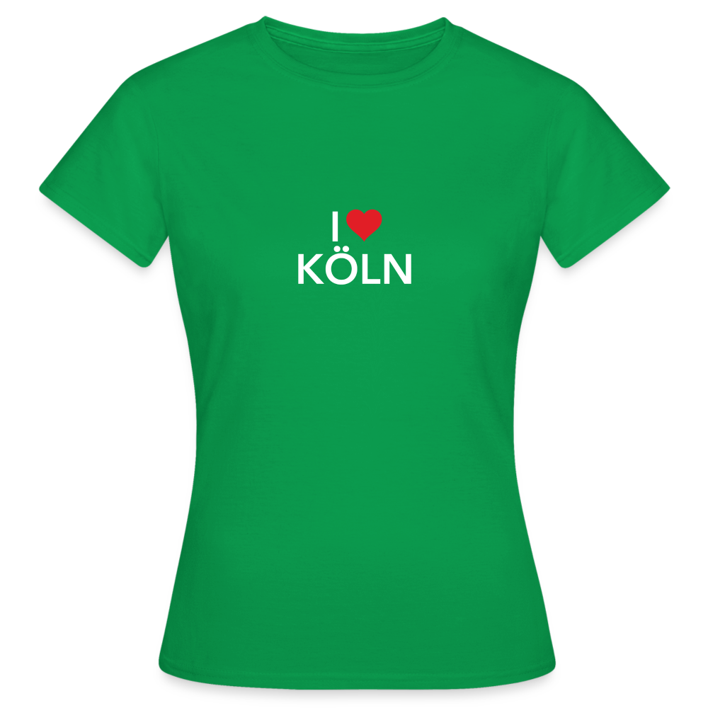 T-Shirt Ladies "I Love Köln" Bright Edition - kelly green