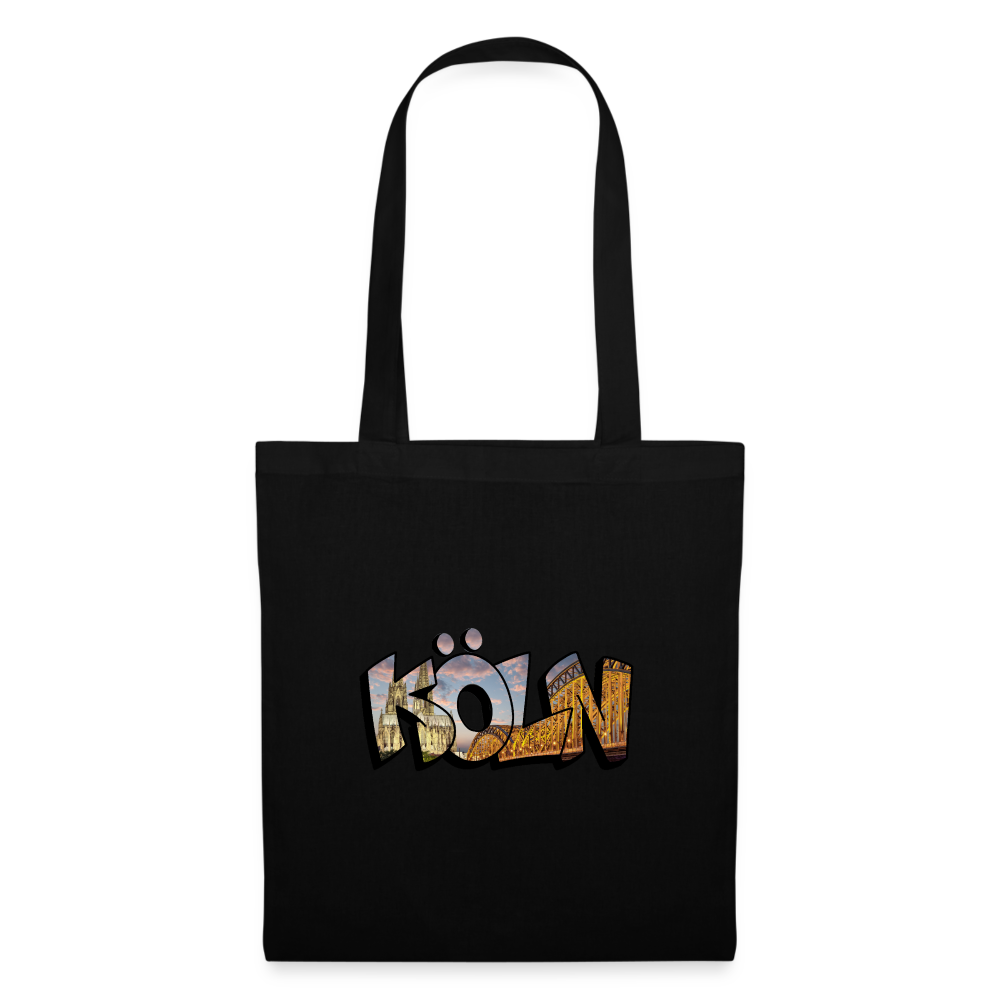 Tote Bag Köln "Skyline Sunset" - black