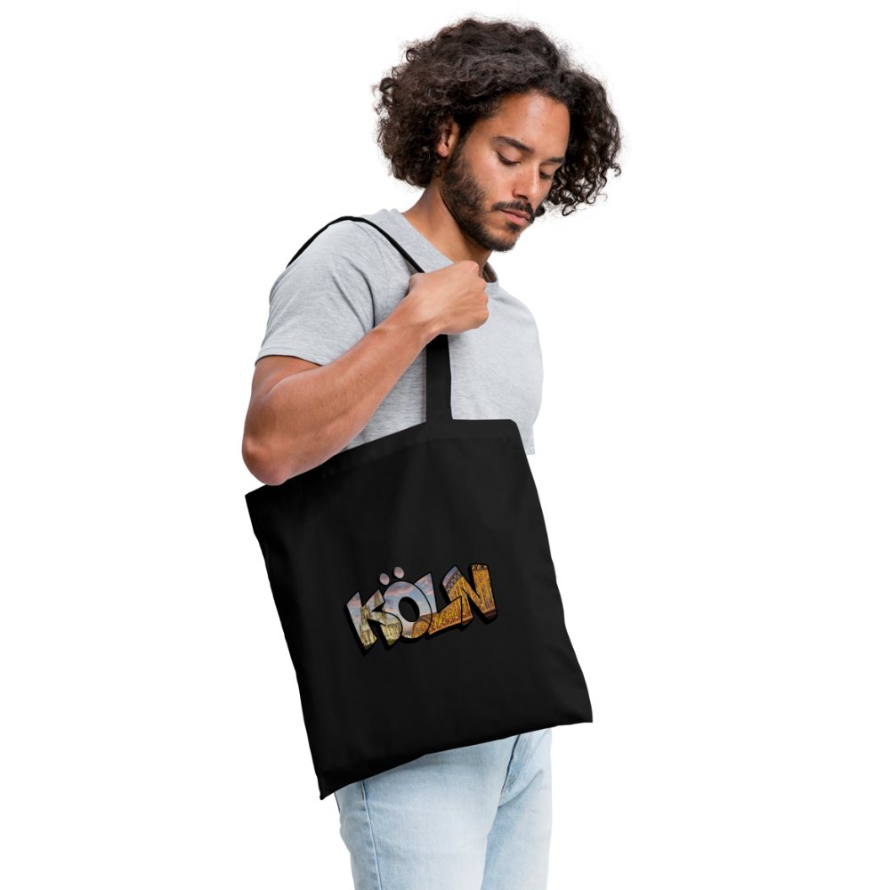 Tote Bag Köln "Skyline Sunset" - black