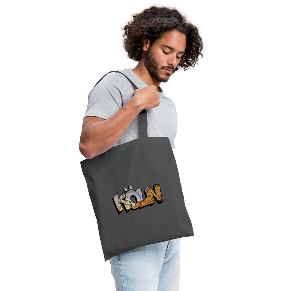 Tote Bag Köln "Skyline Sunset" - graphite grey