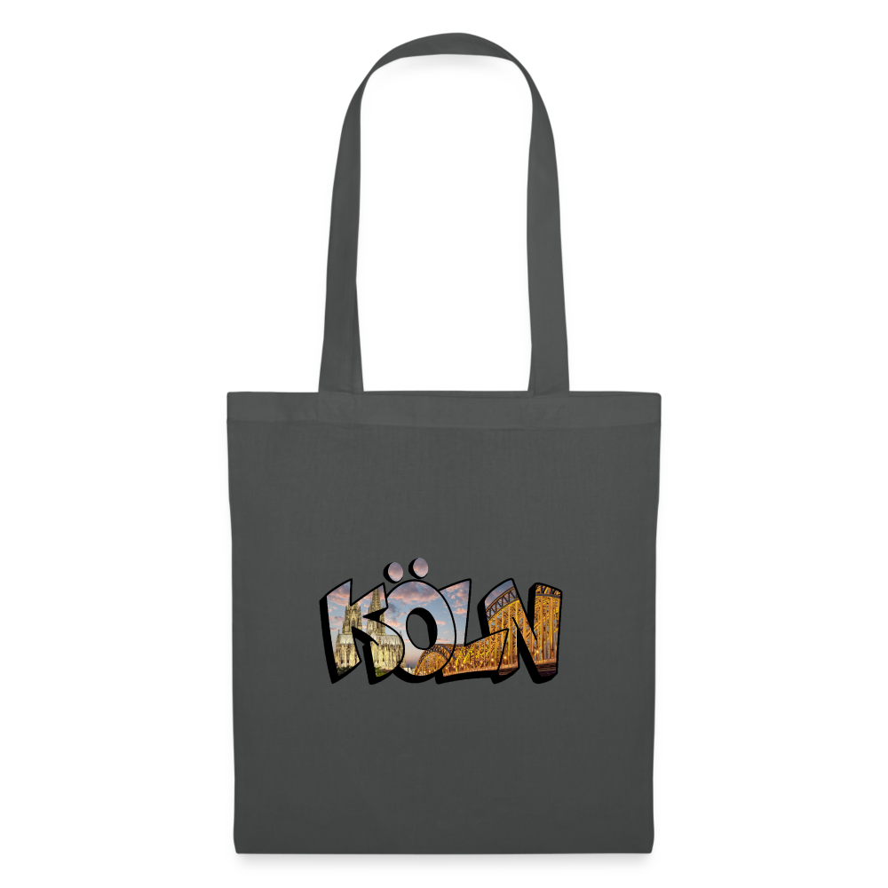Tote Bag Köln "Skyline Sunset" - graphite grey