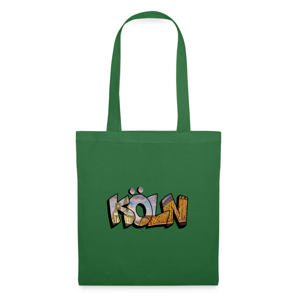 Tote Bag Köln "Skyline Sunset" - evergreen
