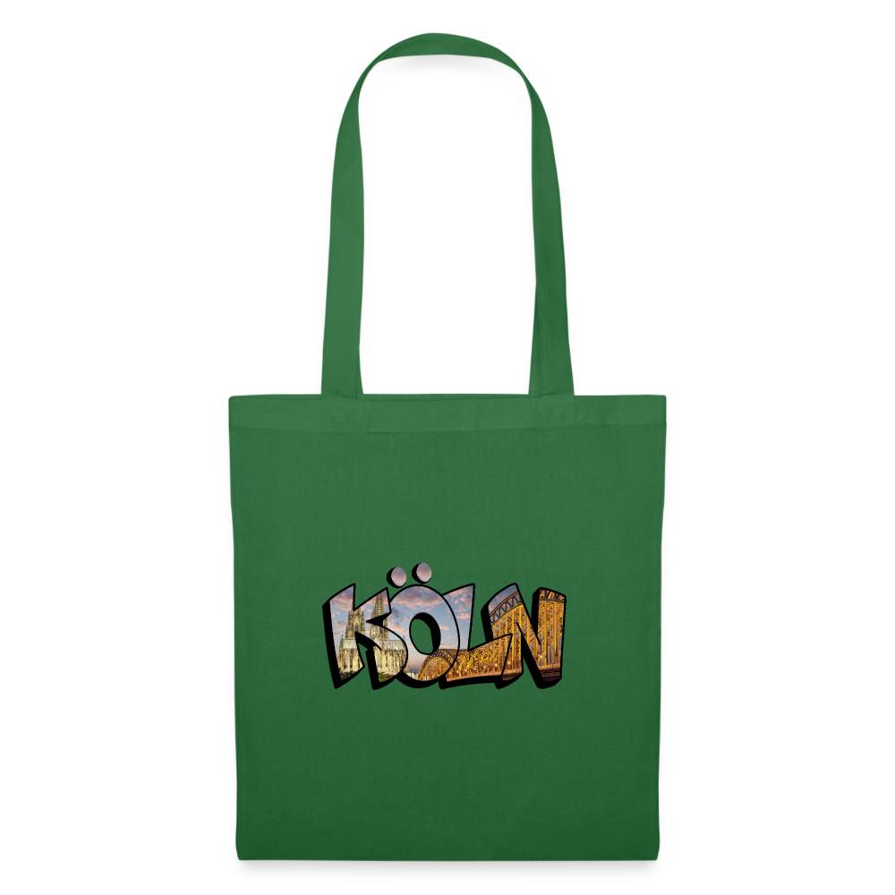 Tote Bag Köln "Skyline Sunset" - evergreen