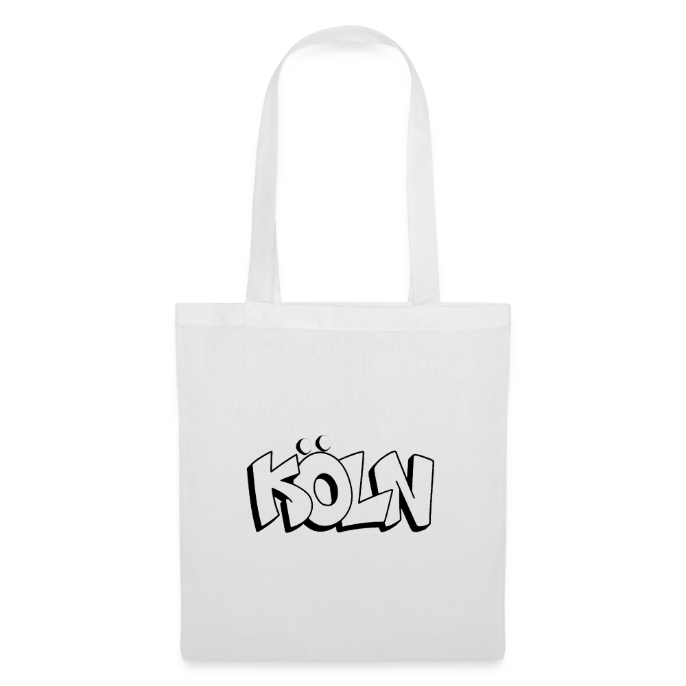 Tote Bag Köln "Graffiti" - white