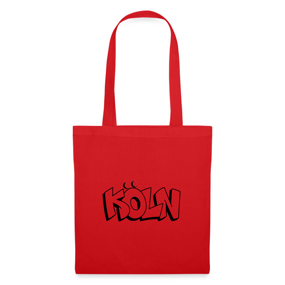 Tote Bag Köln "Graffiti" - red