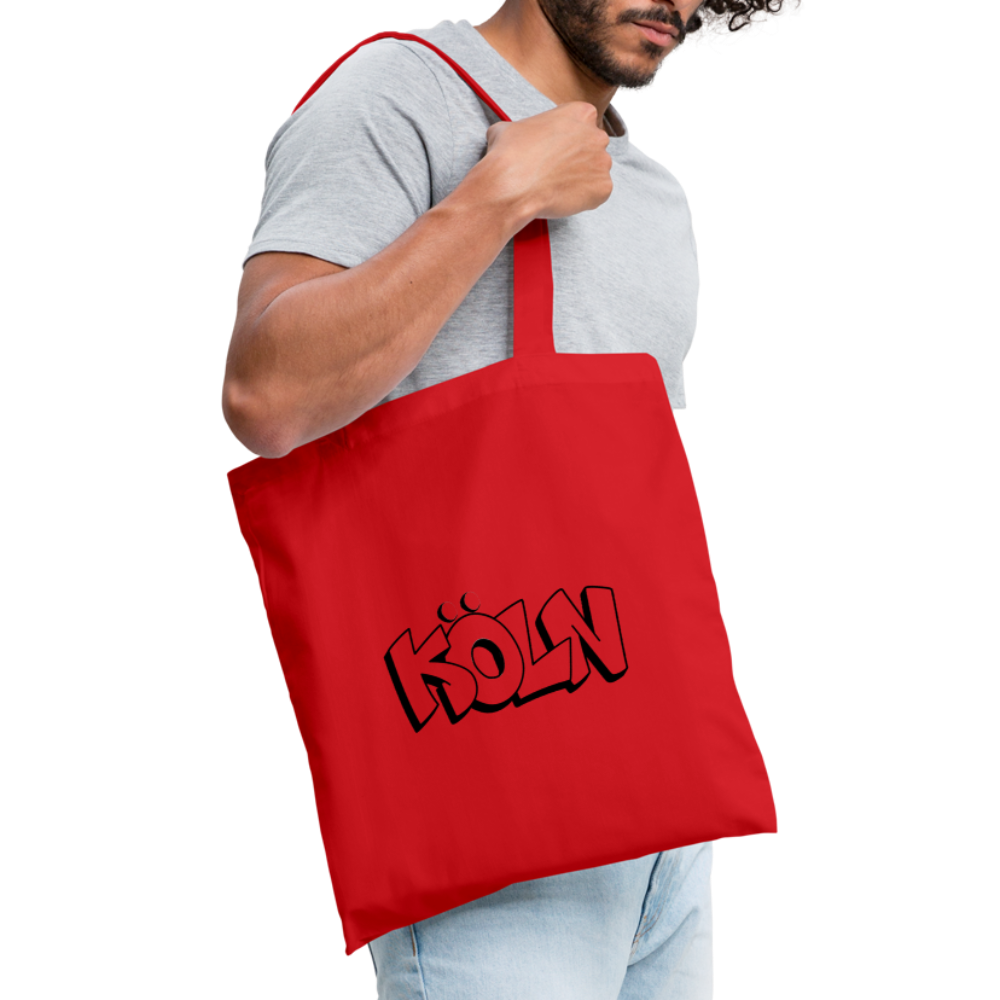 Tote Bag Köln "Graffiti" - red