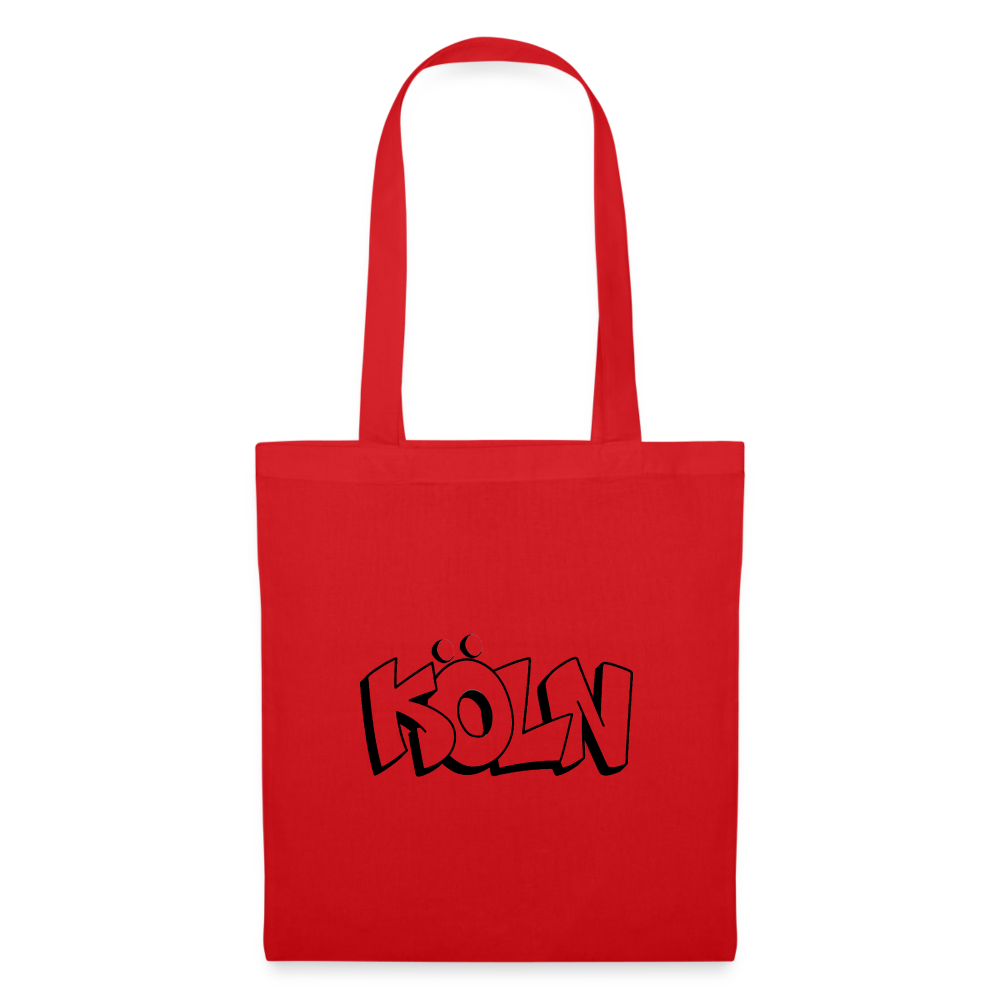 Tote Bag Köln "Graffiti" - red