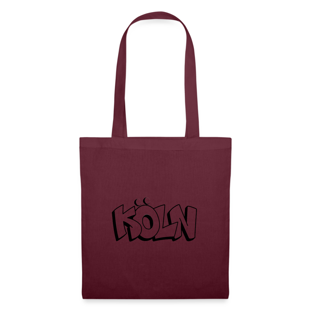 Tote Bag Köln "Graffiti" - burgundy
