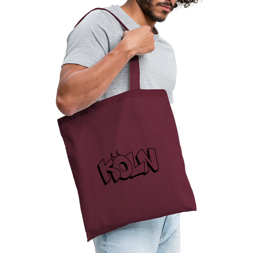 Tote Bag Köln "Graffiti" - burgundy