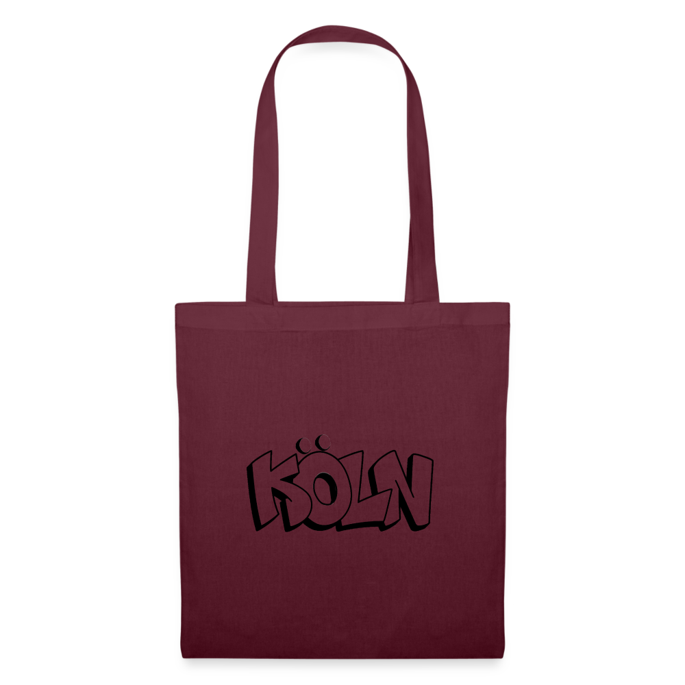 Tote Bag Köln "Graffiti" - burgundy