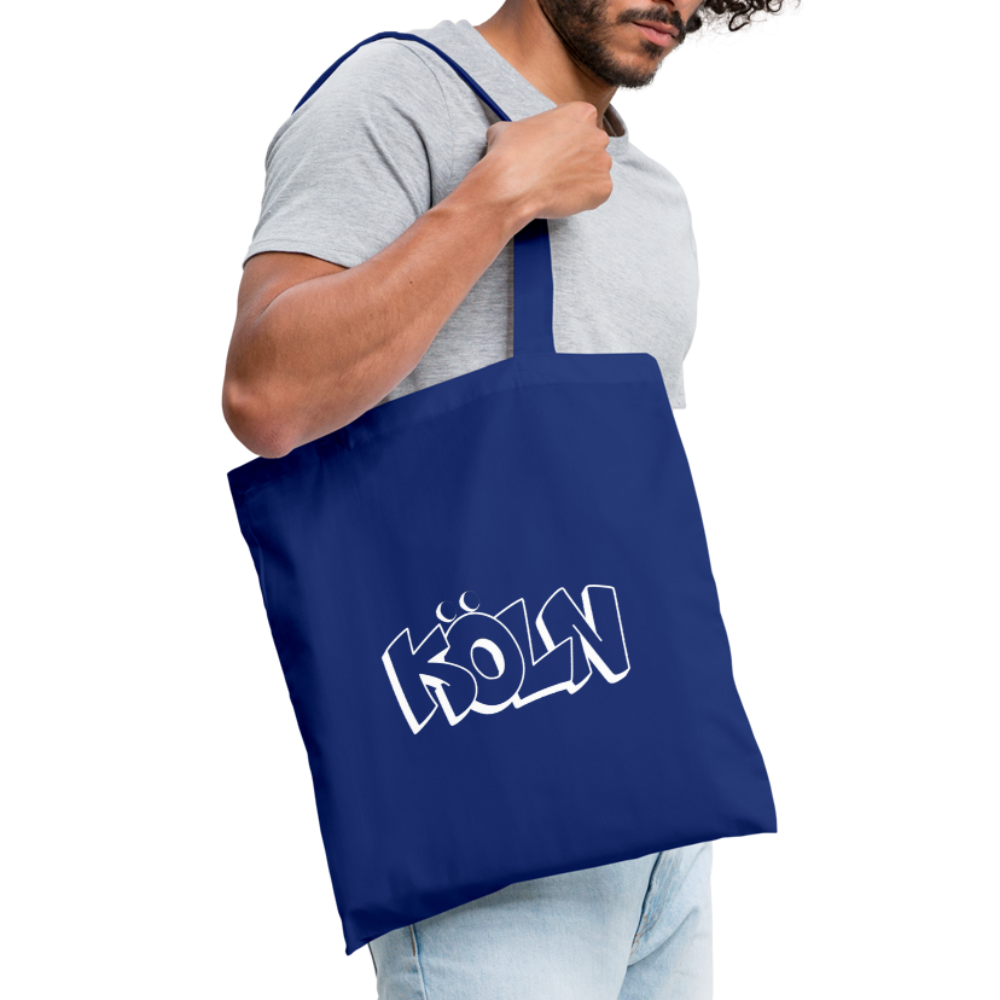 Tote Bag Köln "Graffiti" Bright Edition - royal blue
