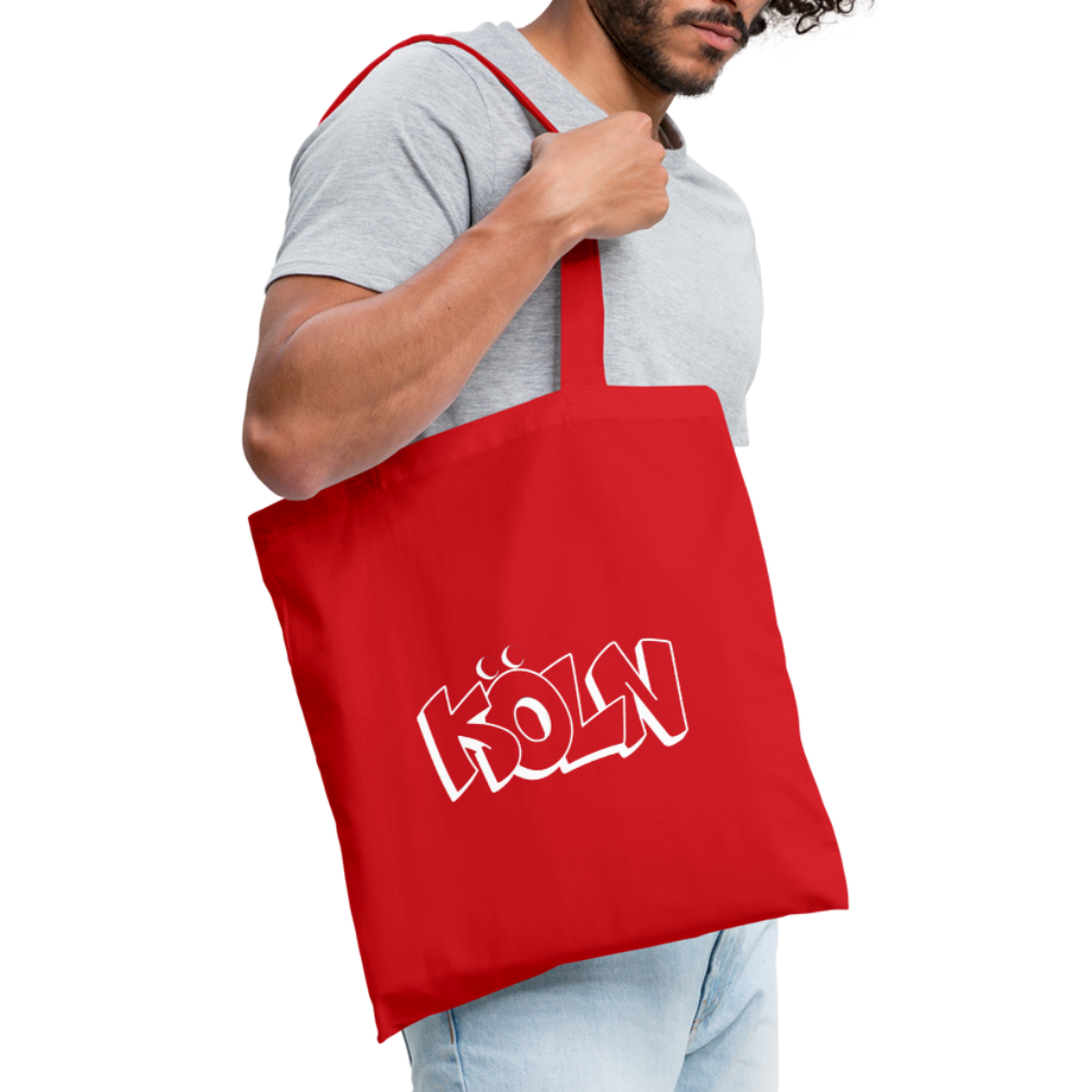 Tote Bag Köln "Graffiti" Bright Edition - red