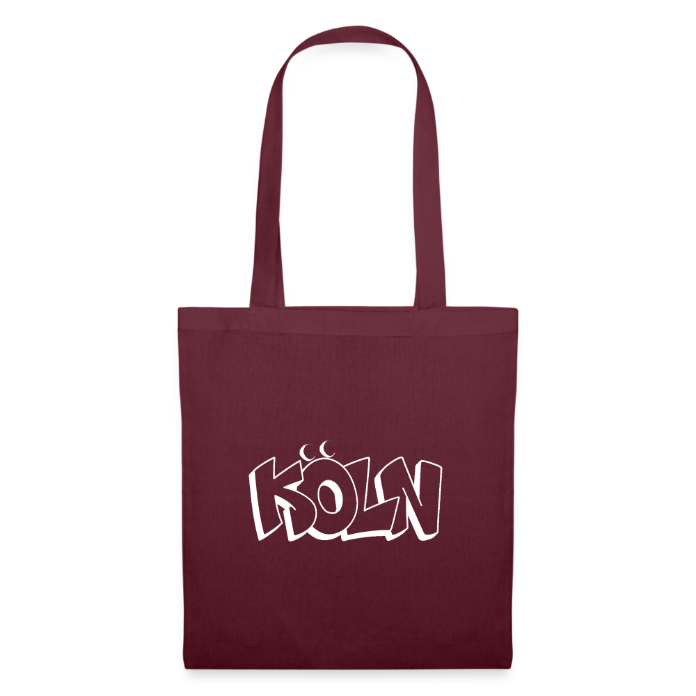 Tote Bag Köln "Graffiti" Bright Edition - burgundy