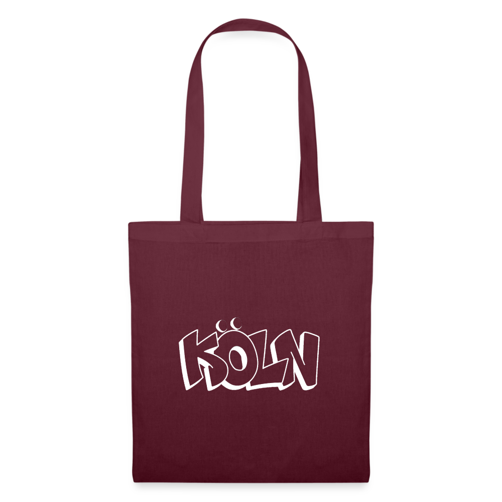 Tote Bag Köln "Graffiti" Bright Edition - burgundy