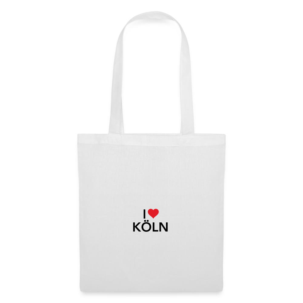 Tote Bag "I Love Köln" Bright Edition - white