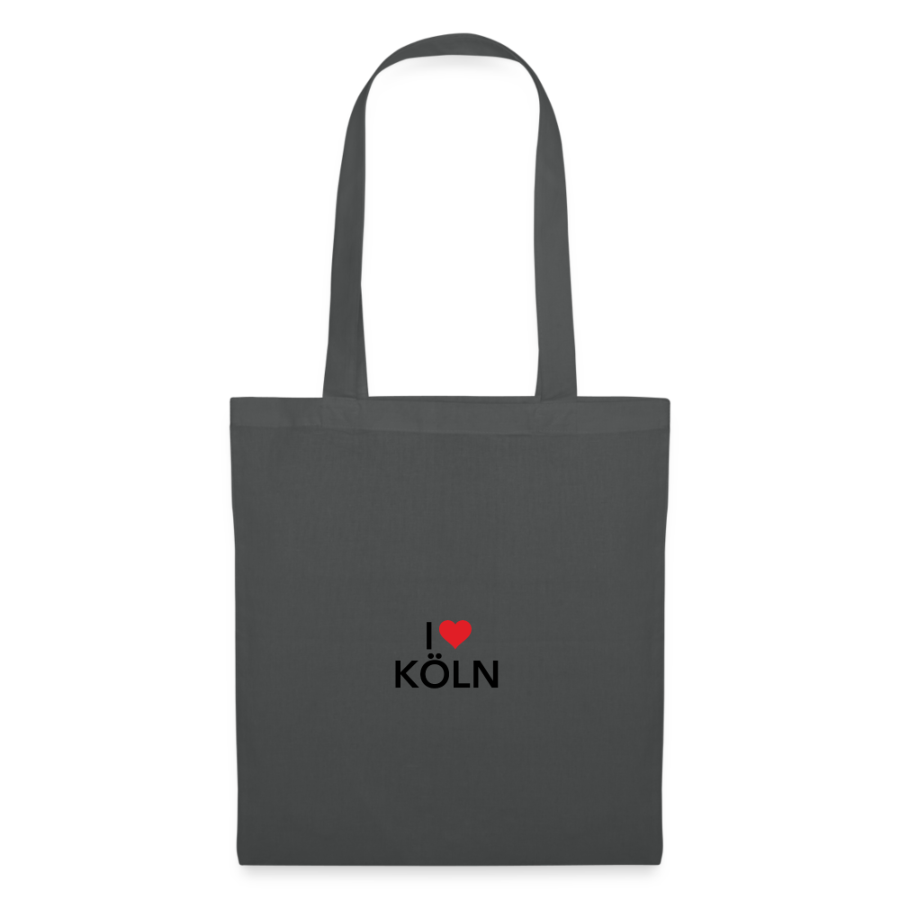 Tote Bag "I Love Köln" Bright Edition - graphite grey