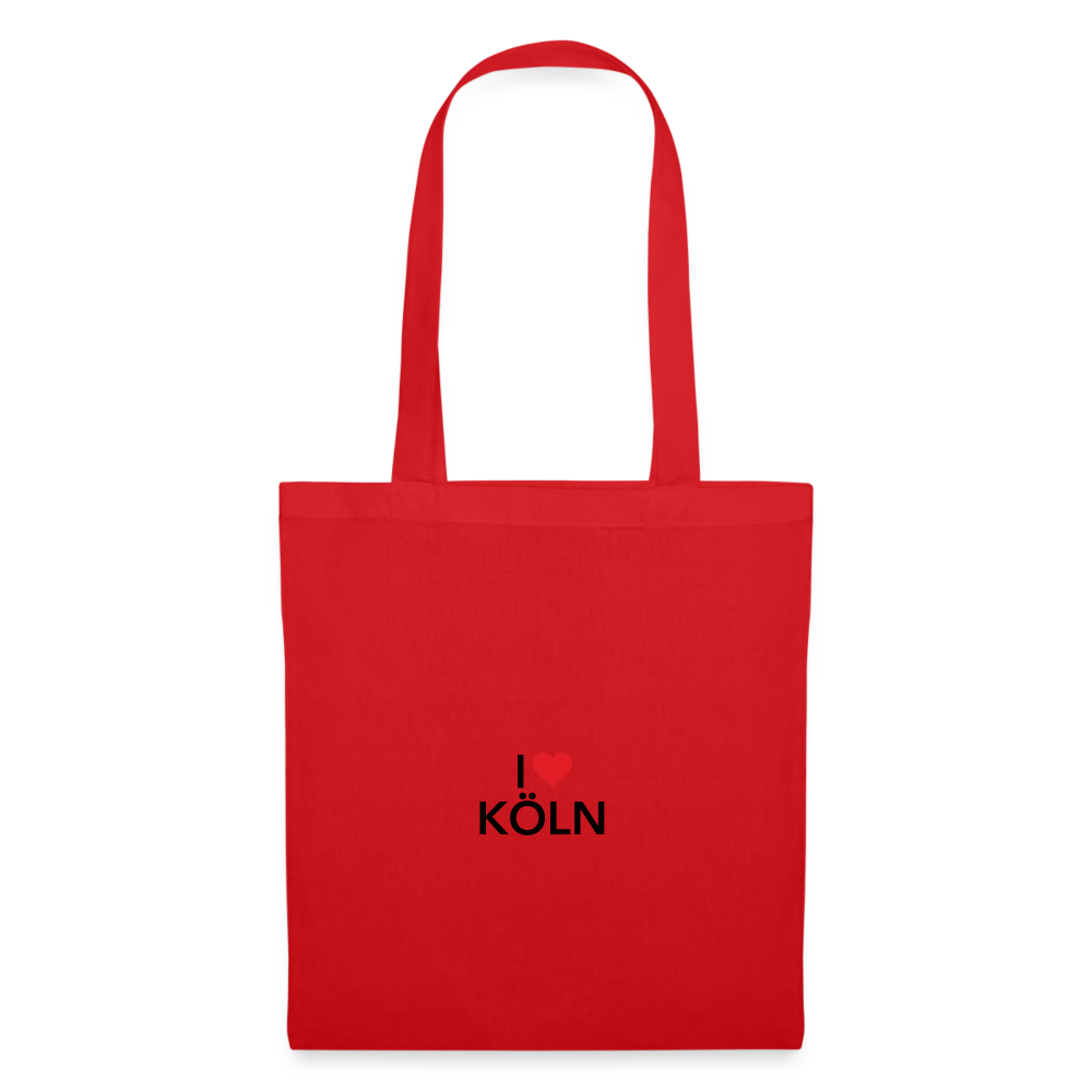 Tote Bag "I Love Köln" Bright Edition - red